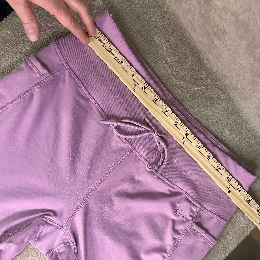 Reebok Lavender Joggers Women’s Medium Athletic Pants Drawstring - Picture 4 of 8